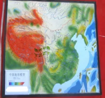 中国地形模型